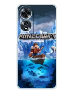Чохол для OPPO A60 з картинкою «Minecraft льодянийсвіт»