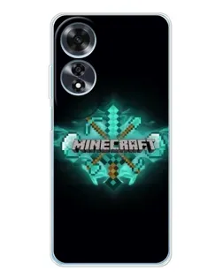 Чохол для OPPO A60 з картинкою «Minecraft Diamond лого»