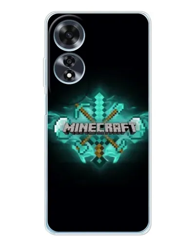 Чохол для OPPO A60 з картинкою «Minecraft Diamond лого»