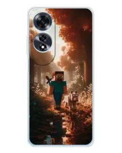 Чохол для OPPO A60 з картинкою «Стів у лісі»