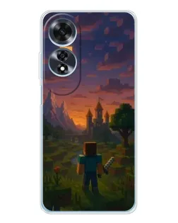 Чохол для OPPO A60 з картинкою «Стів біля вежі»