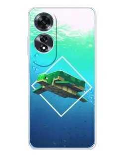 Чохол для OPPO A60 з картинкою «Черепаха Minecraft»
