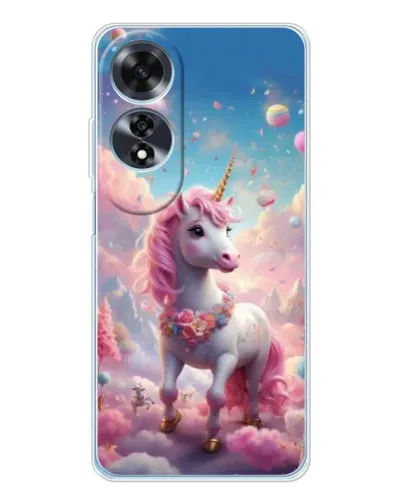 Чехол для OPPO A60 с картинкой «Единорог среди облаков» Чехол для OPPO A60 с картинкой «Единорог среди облаков»