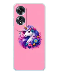 Чехол для OPPO A60 с картинкой «Сказочный единорог»