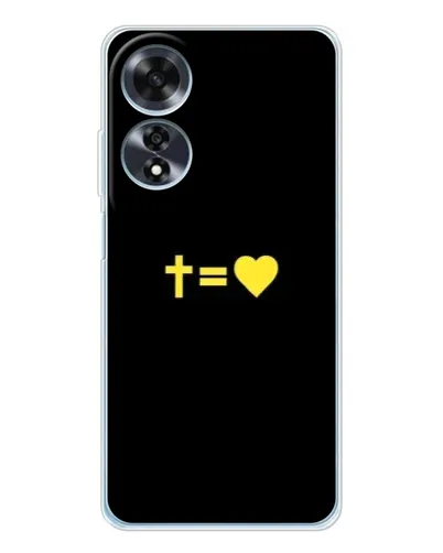 Чохол для OPPO A60 з картинкою «Серце та Хрест» Чохол для OPPO A60 з картинкою «Серце та Хрест»