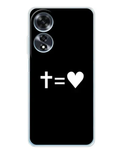 Чохол для OPPO A60 з картинкою «Хрест та Серце» Чохол для OPPO A60 з картинкою «Хрест та Серце»