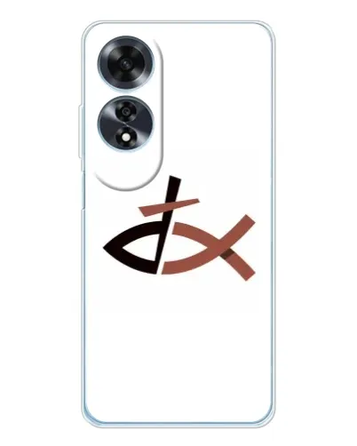 Чохол для OPPO A60 з картинкою «Риба та хрест» Чохол для OPPO A60 з картинкою «Риба та хрест»