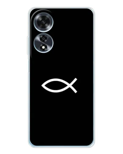 Чехол для OPPO A60 с картинкой «Символ рыбы Jesus» Чехол для OPPO A60 с картинкой «Символ рыбы Jesus»