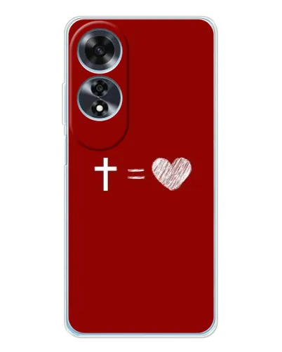 Чехол для OPPO A60 с картинкой «Уравнение любви» Чехол для OPPO A60 с картинкой «Уравнение любви»