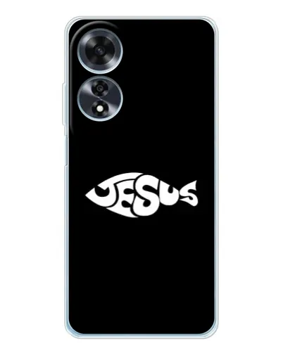 Чехол для OPPO A60 с картинкой «Рыба Jesus» Чехол для OPPO A60 с картинкой «Рыба Jesus»