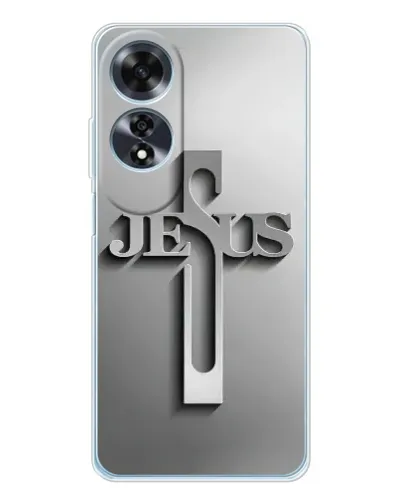 Чехол для OPPO A60 с картинкой «Металлический крест Jesus» Чехол для OPPO A60 с картинкой «Металлический крест Jesus»