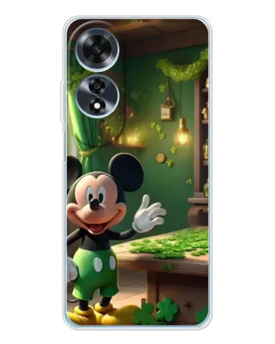 Чехол для OPPO A60 с картинкой «Микки в мастерской»