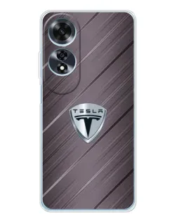 Чохол для OPPO A60 з картинкою «Металева текстура Tesla» Чохол для OPPO A60 з картинкою «Металева текстура Tesla»