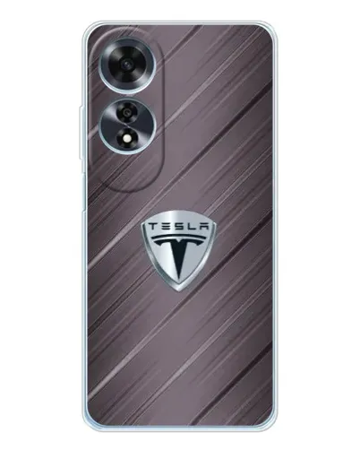Чохол для OPPO A60 з картинкою «Металева текстура Tesla» Чохол для OPPO A60 з картинкою «Металева текстура Tesla»