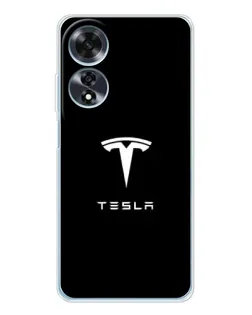 Чохол для OPPO A60 з картинкою «Tesla White Logo» Чохол для OPPO A60 з картинкою «Tesla White Logo»