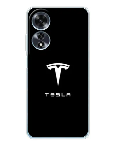 Чохол для OPPO A60 з картинкою «Tesla White Logo» Чохол для OPPO A60 з картинкою «Tesla White Logo»