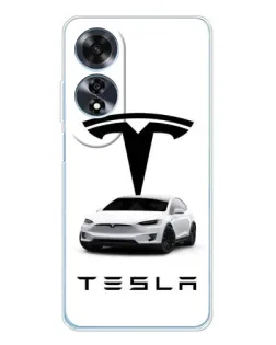 Чохол для OPPO A60 з картинкою «Tesla White Style» Чохол для OPPO A60 з картинкою «Tesla White Style»