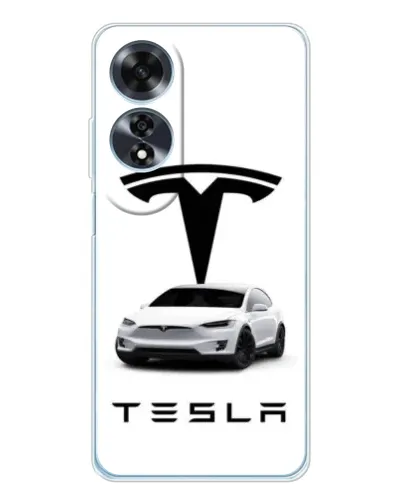 Чохол для OPPO A60 з картинкою «Tesla White Style» Чохол для OPPO A60 з картинкою «Tesla White Style»