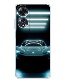 Чохол для OPPO A60 з картинкою «Tesla в неоні» Чохол для OPPO A60 з картинкою «Tesla в неоні»