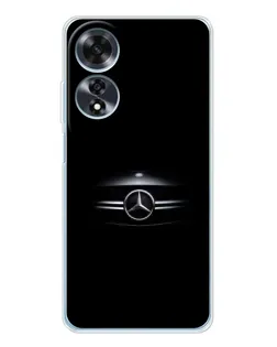 Чехол для OPPO A60 с картинкой «Mercedes — абстрактные линии»