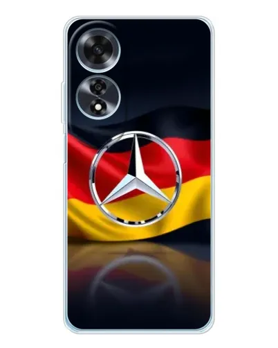Чехол для OPPO A60 с картинкой «Mercedes — флаг Германии»