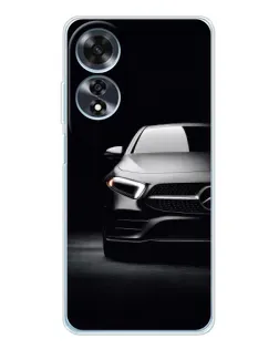 Чехол для OPPO A60 с картинкой «Свет фар Mercedes»