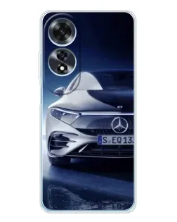 Чехол для OPPO A60 с картинкой «Mercedes EQ — будущее»