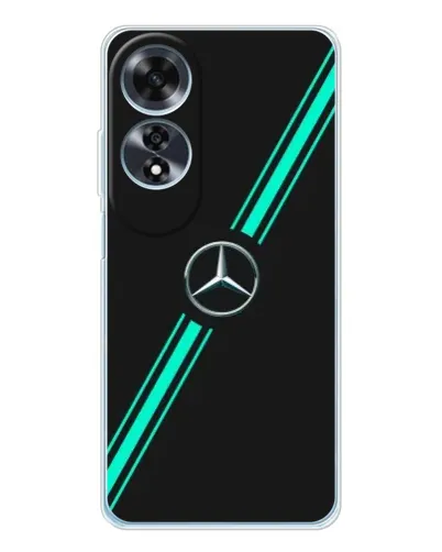 Чехол для OPPO A60 с картинкой «Спортивные линии Mercedes» Чехол для OPPO A60 с картинкой «Спортивные линии Mercedes»