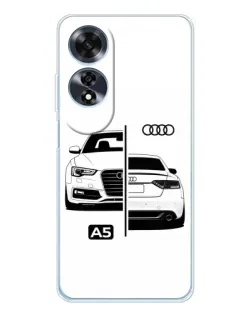 Чохол для OPPO A60 з картинкою «Audi — контрастний дизайн» Чохол для OPPO A60 з картинкою «Audi — контрастний дизайн»