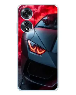 Чохол для OPPO A60 з картинкою «Lamborghini червоне сяйво»