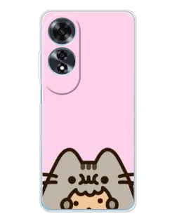 Чохол для OPPO A60 з картинкою «Pusheen та печиво» Чохол для OPPO A60 з картинкою «Pusheen та печиво»
