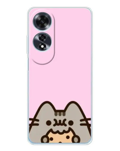 Чохол для OPPO A60 з картинкою «Pusheen та печиво»