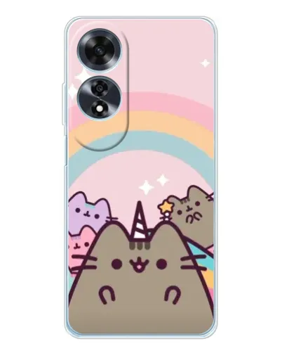 Чохол для OPPO A60 з картинкою «Єдиноріг Pusheen»