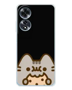 Чохол для OPPO A60 з картинкою «Пушин на чорному» Чохол для OPPO A60 з картинкою «Пушин на чорному»