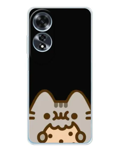 Чохол для OPPO A60 з картинкою «Пушин на чорному»