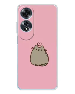 Чохол для OPPO A60 з картинкою «Pusheen серце» Чохол для OPPO A60 з картинкою «Pusheen серце»