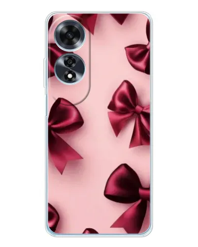 Чохол для OPPO A60 з картинкою «Бордовий атлас»