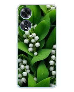 Чохол для OPPO A60 з картинкою «Конвалії в зелені»