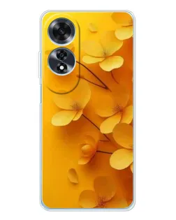 Чохол для OPPO A60 з картинкою «Золоті пелюстки»