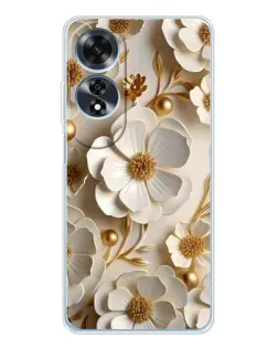 Чохол для OPPO A60 з картинкою «Білі паперові квіти»