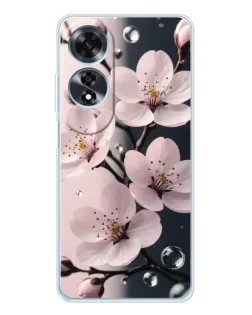 Чохол для OPPO A60 з картинкою «Ніжня сакура та краплі»