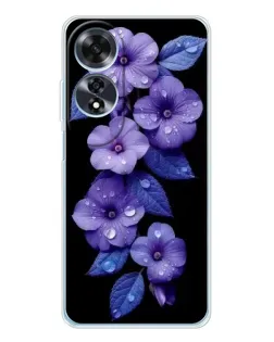 Чохол для OPPO A60 з картинкою «Фіолетові квіти з росою» Чохол для OPPO A60 з картинкою «Фіолетові квіти з росою»