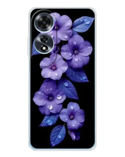 Чохол для OPPO A60 з картинкою «Фіолетові квіти з росою» Чохол для OPPO A60 з картинкою «Фіолетові квіти з росою»
