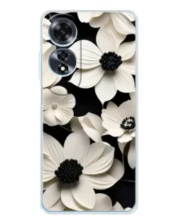 Чохол для OPPO A60 з картинкою «Об'ємні білі квіти»