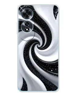 Чохол для OPPO A60 з картинкою «Чорно-біла спіраль» Чохол для OPPO A60 з картинкою «Чорно-біла спіраль»