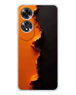 Чохол для OPPO A60 з картинкою «Помаранчевий розлом»