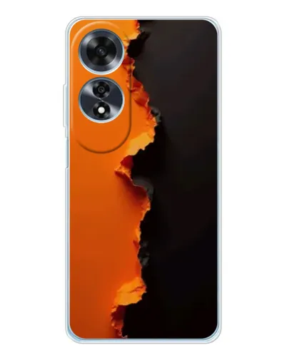 Чохол для OPPO A60 з картинкою «Помаранчевий розлом»