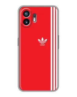 Чохол для OPPO A6k з картинкою «Червоний мінімалізм Adidas»