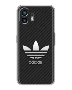 Чохол для OPPO A6k з картинкою «Adidas Карбонова текстура»