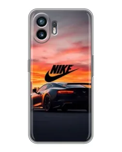 Чохол для OPPO A6k з картинкою «Nike та суперкар»
